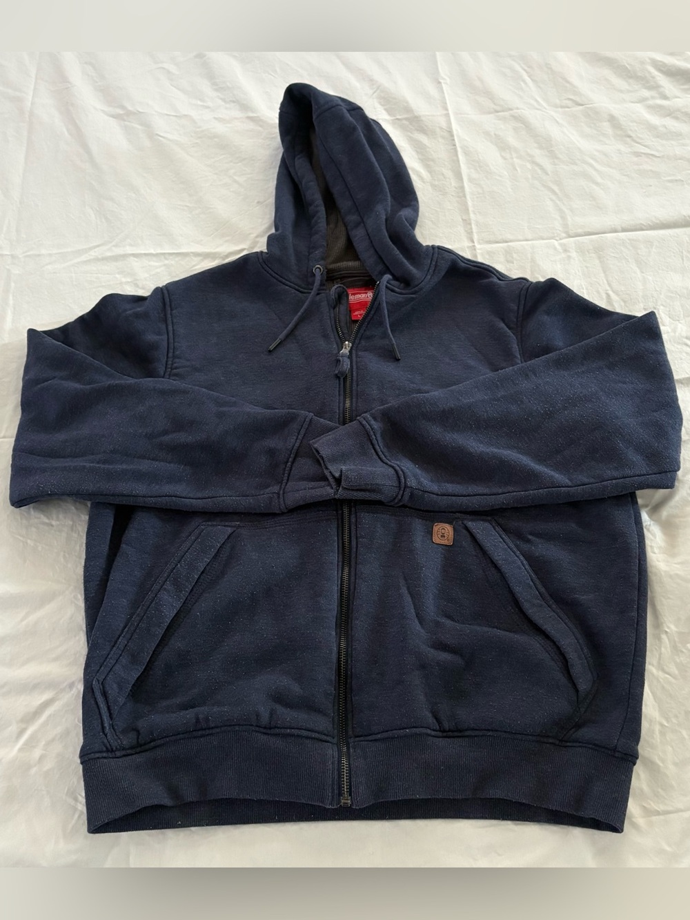 Men's Coleman Indigo Heather Insulated Fleece Hoodie - L